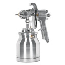 14087 / Pistola p/pintar succión HVHP vaso alum, 1.8mm, 2 vál Truper