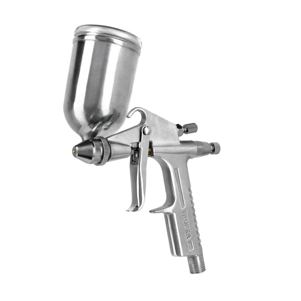 11098 / Pistola compacta p/retoque LVMP vaso alum, 0.5 mm, Truper
