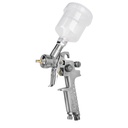 11097 / Pistola p/retoque gravedad HVLP vaso plástico, 1 mm, Truper