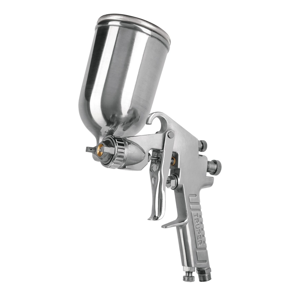 11989 / Pistola p/pintar gravedad LVMP vaso aluminio, 1 mm, Truper