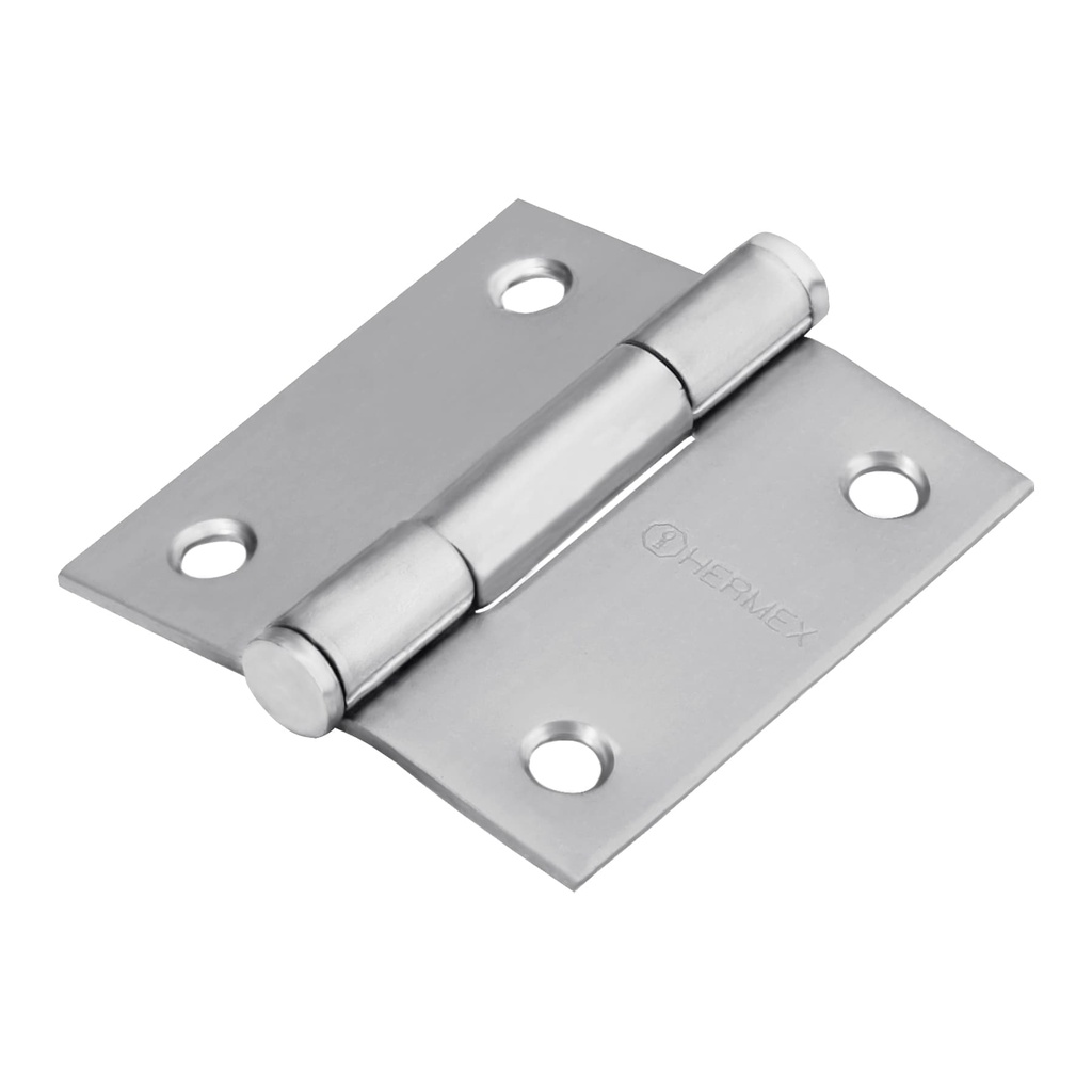 43225 / Bisagra cuadrada 2' acero inox, cabeza plana, Hermex