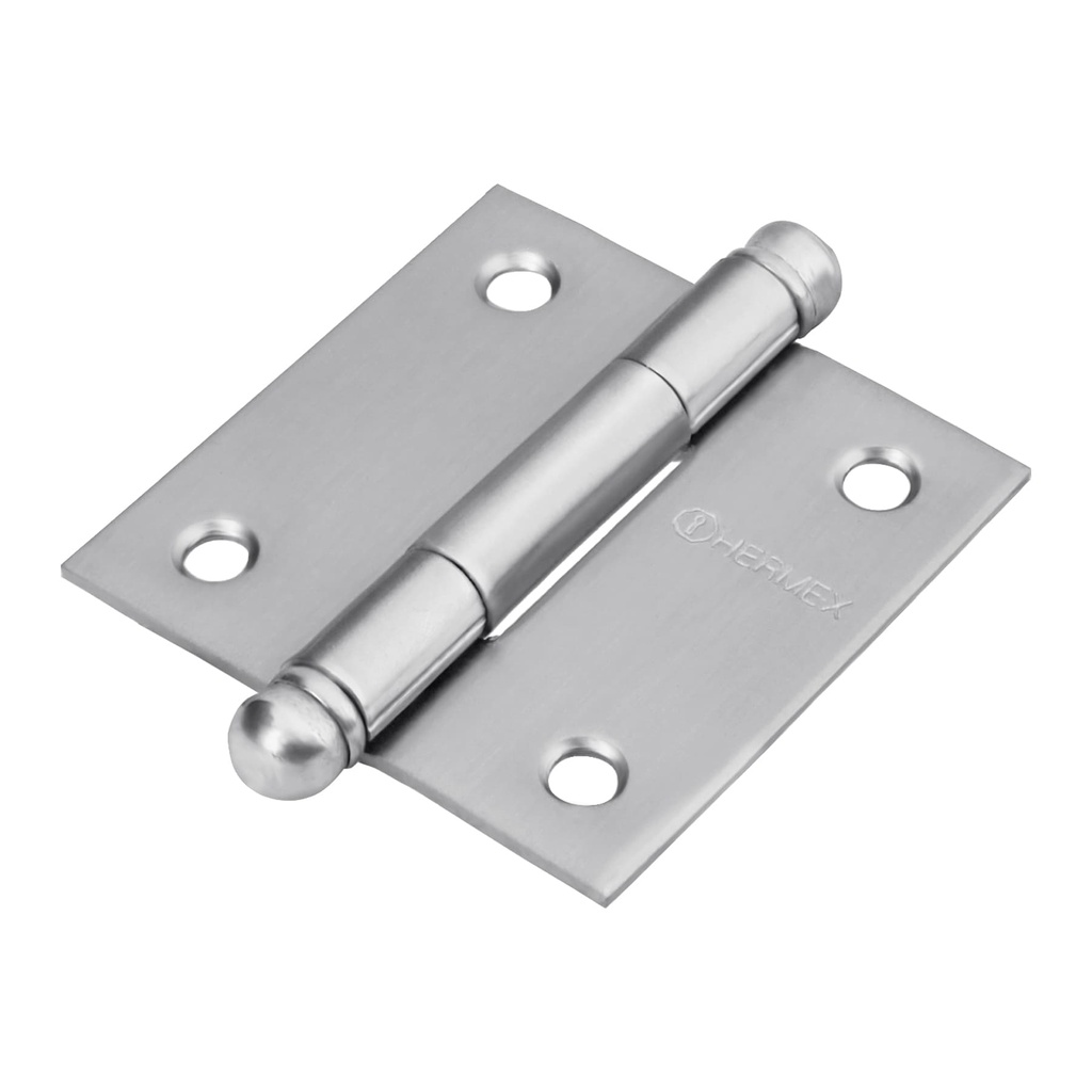 43220 / Bisagra cuadrada 2' acero inox, cabeza redonda, Hermex