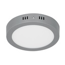 47347 / Luminario LED tipo plafón 12 W, redondo, luz de día, gris, Volteck