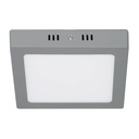 47447 / Luminario LED tipo plafón 12 W, cuadrado, luz de día, gris, Volteck