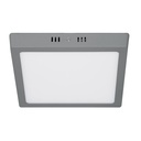 47448 / Luminario LED tipo plafón 18 W, cuadrado, luz de día, gris, Volteck
