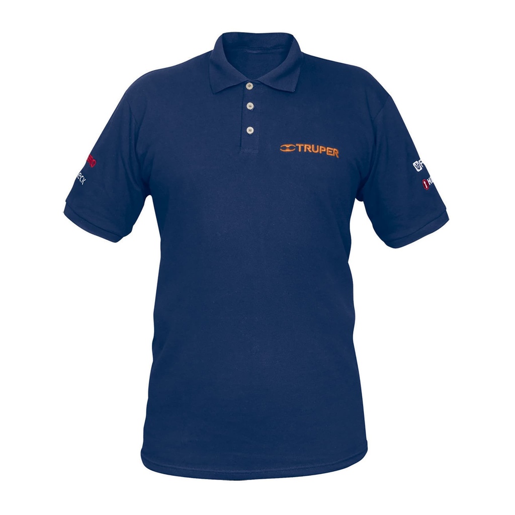 60462 / Playera polo azul, para caballero, talla EG, Truper
