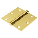 43238 / Bisagra cuadrada 3-1/2' acero latonado, cabeza plana, Hermex