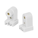 46506 / Bolsa 2 pz portalámparas p/tubo LED y fluorescente, base FA8, Volteck