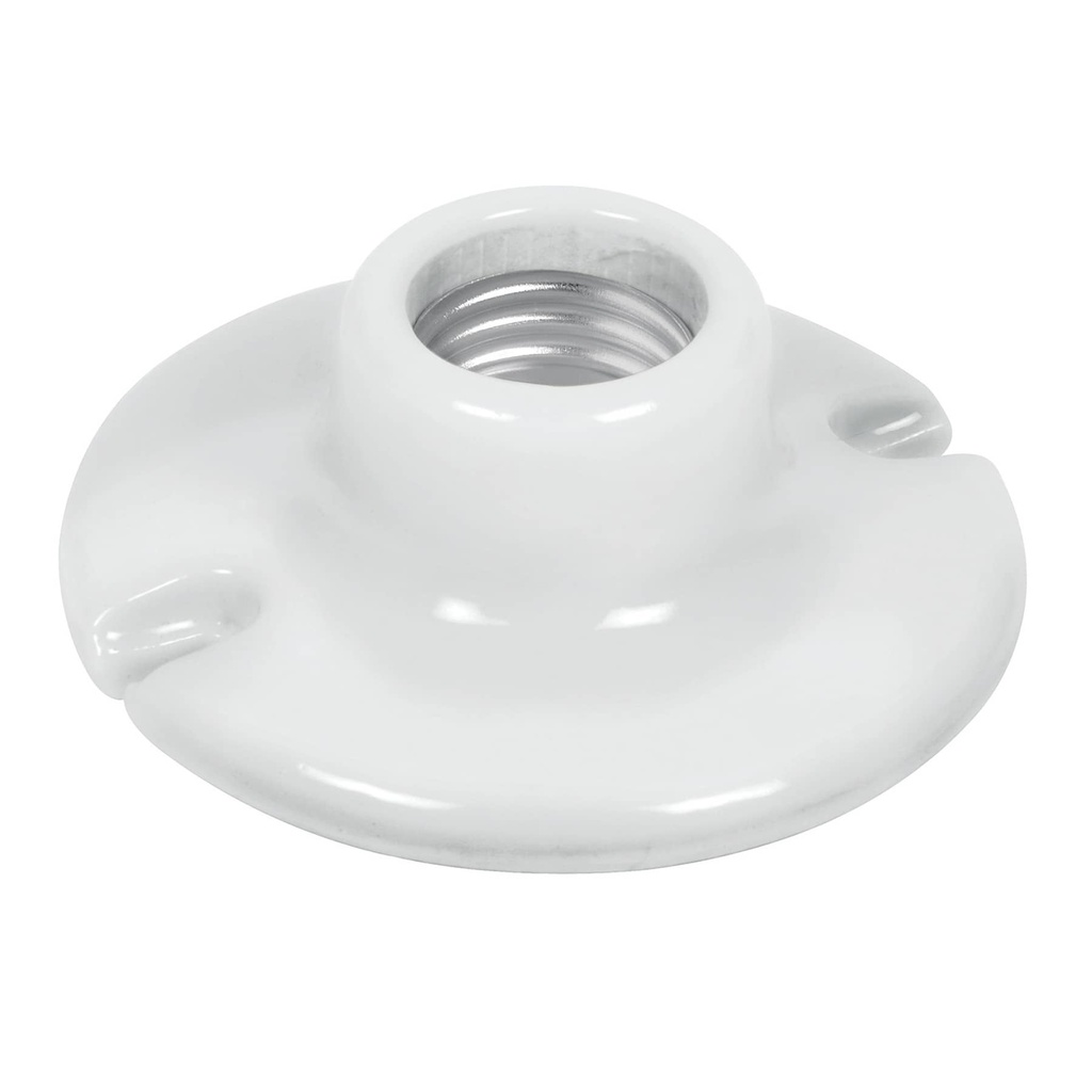46523 / Portalámpara de porcelana, 3-1/2', redonda, Volteck