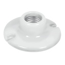 46523 / Portalámpara de porcelana, 3-1/2', redonda, Volteck