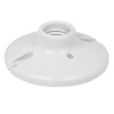 46524 / Portalámpara de porcelana, 4-1/2', redonda, Volteck