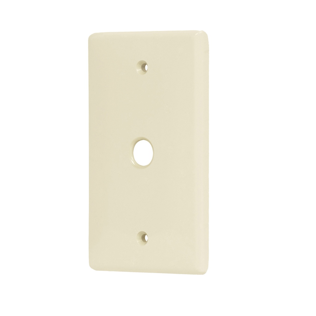 46403 / Placa de ABS pasacable, Standard, marfil, Volteck