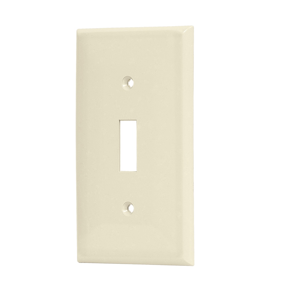 46415 / Placa de ABS para interruptor vertical, Standard, marfil, Volteck
