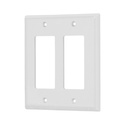 46419 / Placa 2 ventanas, de policarbonato, línea Classic, Volteck