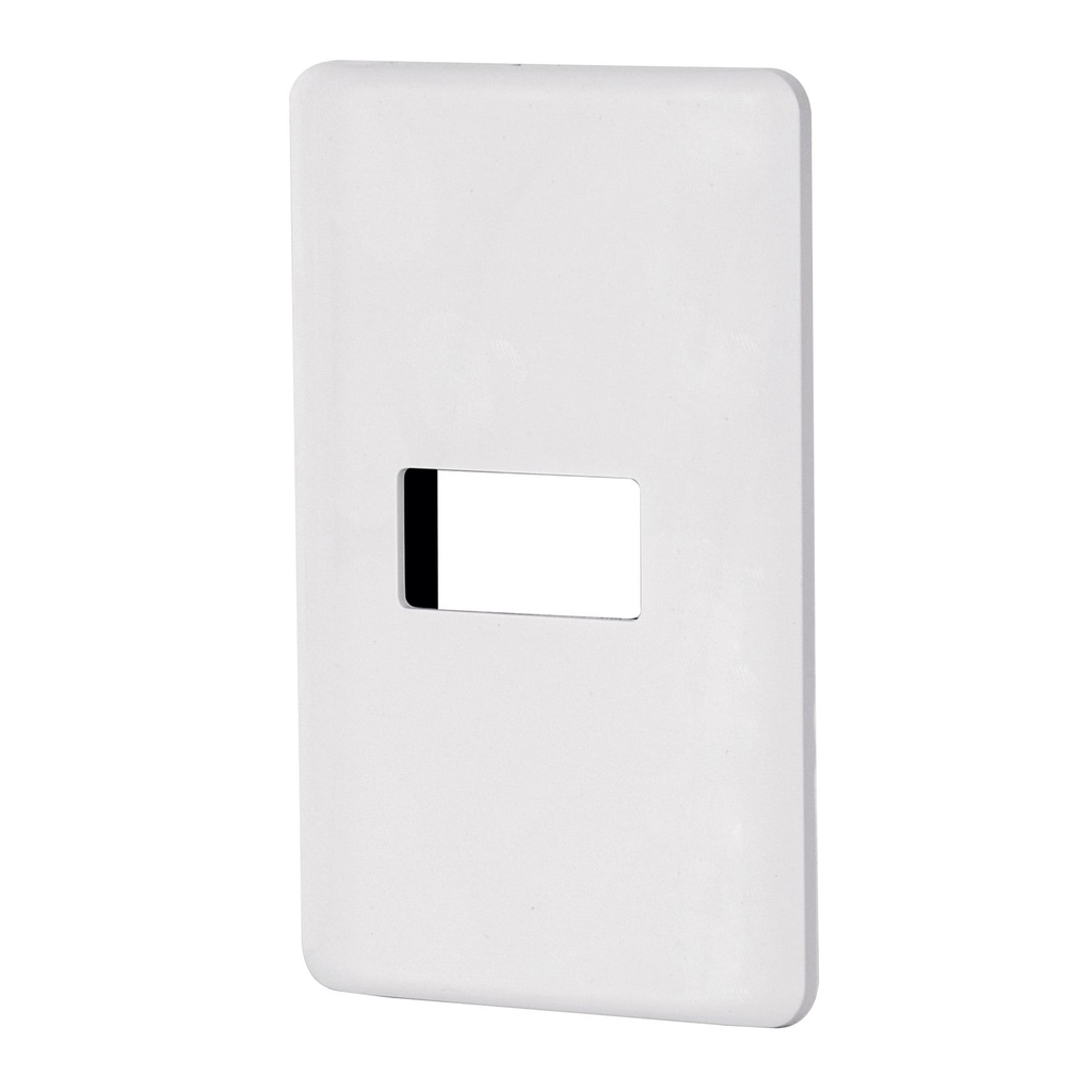 27222 / Placa 1 módulo de ABS, blanca, Volteck Basic