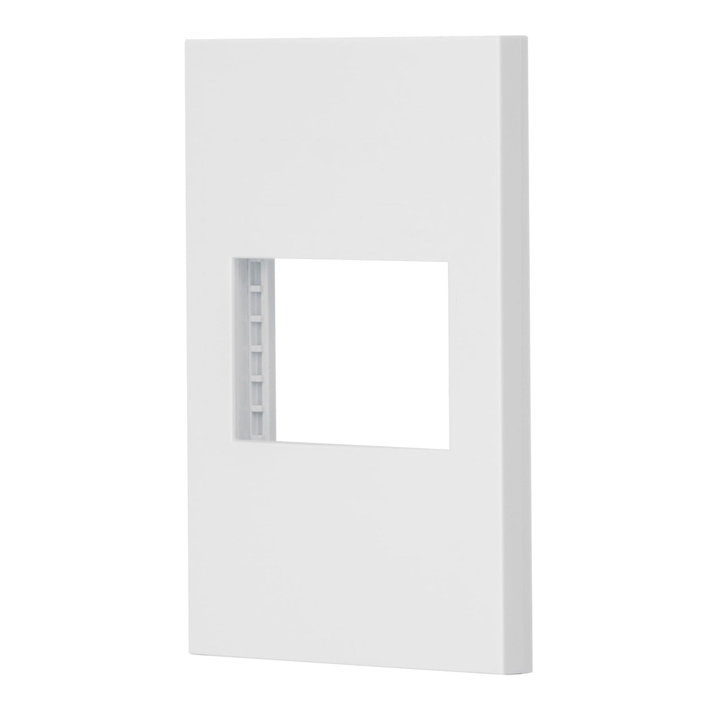 47044 / Placa 1 ventana, 1.5 módulos, línea Española, color blanco, Volteck