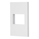 47044 / Placa 1 ventana, 1.5 módulos, línea Española, color blanco, Volteck