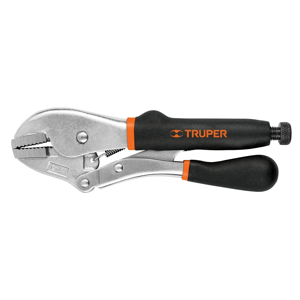 17437 / Pinza de presión 10' mordaza recta mango de vinil, Truper