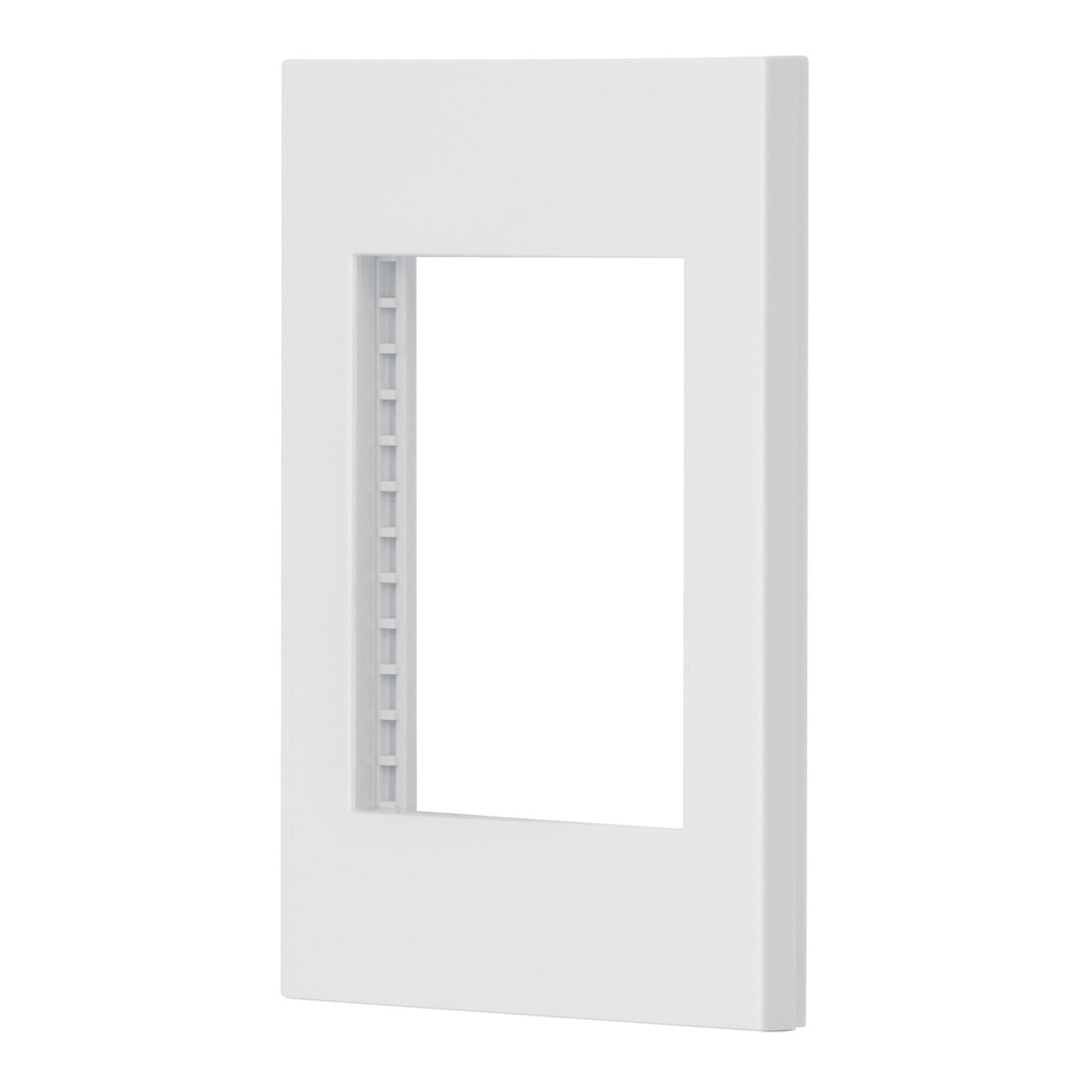 47043 / Placa 1 ventana, 3 módulos, línea Española, color blanco, Volteck